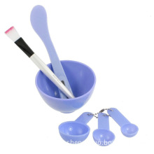 1PCS 6 in1 Beauty Makeup DIY Facial Face Mask Mixing Bowl Brush Spoon Stick Tool Set Purple Color